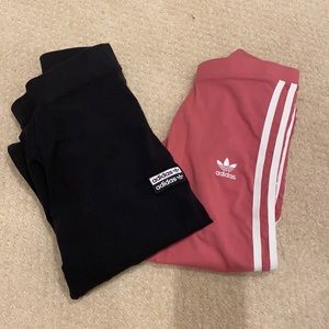 2 pair adidas leggings